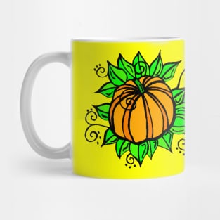 Retro Autumn Pumpkin Mug